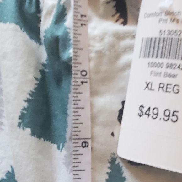 L.L. Bean Comfort Stretch Woven Sleep Pants Sz. XL Flint Bear NWT - Picture 2 of 13